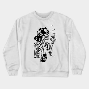 Smoking Skeleton Crewneck Sweatshirt